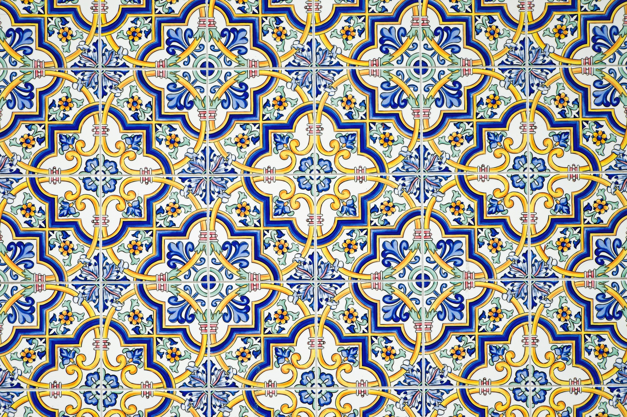 Typical andalusian tiled wall