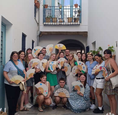 Foto grupo taller abanicos